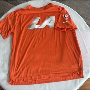 NWOT Los Angeles Clippers Mens Nike 2021/22 City Edition Pregame Shirt Sz L